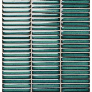 JAPANESE TRACES EMERALD GREEN MOSAICS 12X92X8MM ON 284X298MM