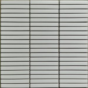 JAPANESE TRACES PLAIN WHITE MATT MOSAIC 12.8X95 ON 292.5X296