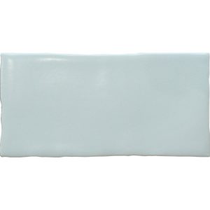 LODGE SUBWAY WAVY EDGE MATT MINT GREEN 75X150MM 07WCM7M