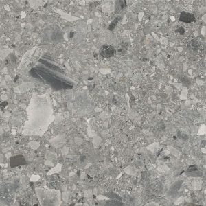 VERONA DARK GREY TERRAZZO MATT RECTIFIED 600X600MM TZ6003